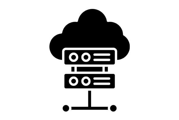 Cloud Server Glyph Icon: Your Essential Digital Asset