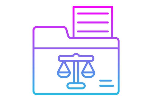 Folder Line Gradient Icon: A Modern Asset for Visual Storytelling