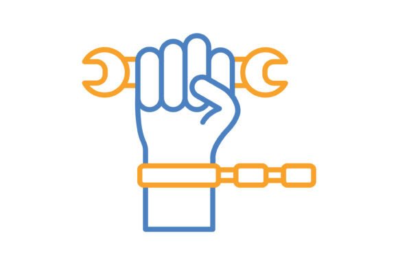Forced Labour Blue Orange Line Icon: A Practical Evaluation for Designers and Developers