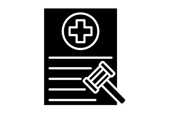 Health Law Glyph Icon: A Versatile Design Asset