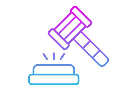 Judge Line Gradient Icon: Elevate Your Visual Design