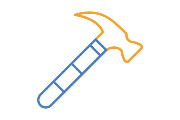 Practical Uses for the Hammer Blue Orange Line Icon Set