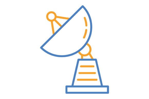 Satellite Dish Blue Orange Line Icon: A Practical Guide for Digital Design Projects