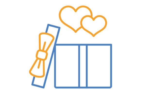 Streamlining Your Workflow with the Gift Blue Orange Line Icon Set