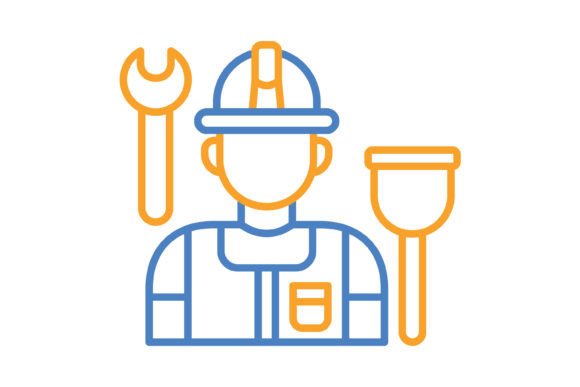 The Essential Guide to the Plumber Blue Orange Line Icon: Versatile Formats for Every Project