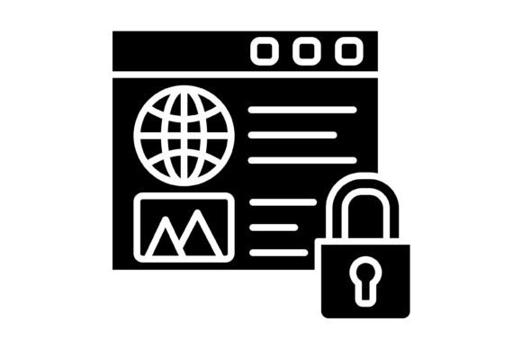 Web Security Glyph Icon: Your Ultimate Design Asset